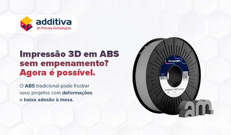 Impressão 3D em ABS sem empenamento? Com Ultrafuse® ABS Fusion+ é possível.